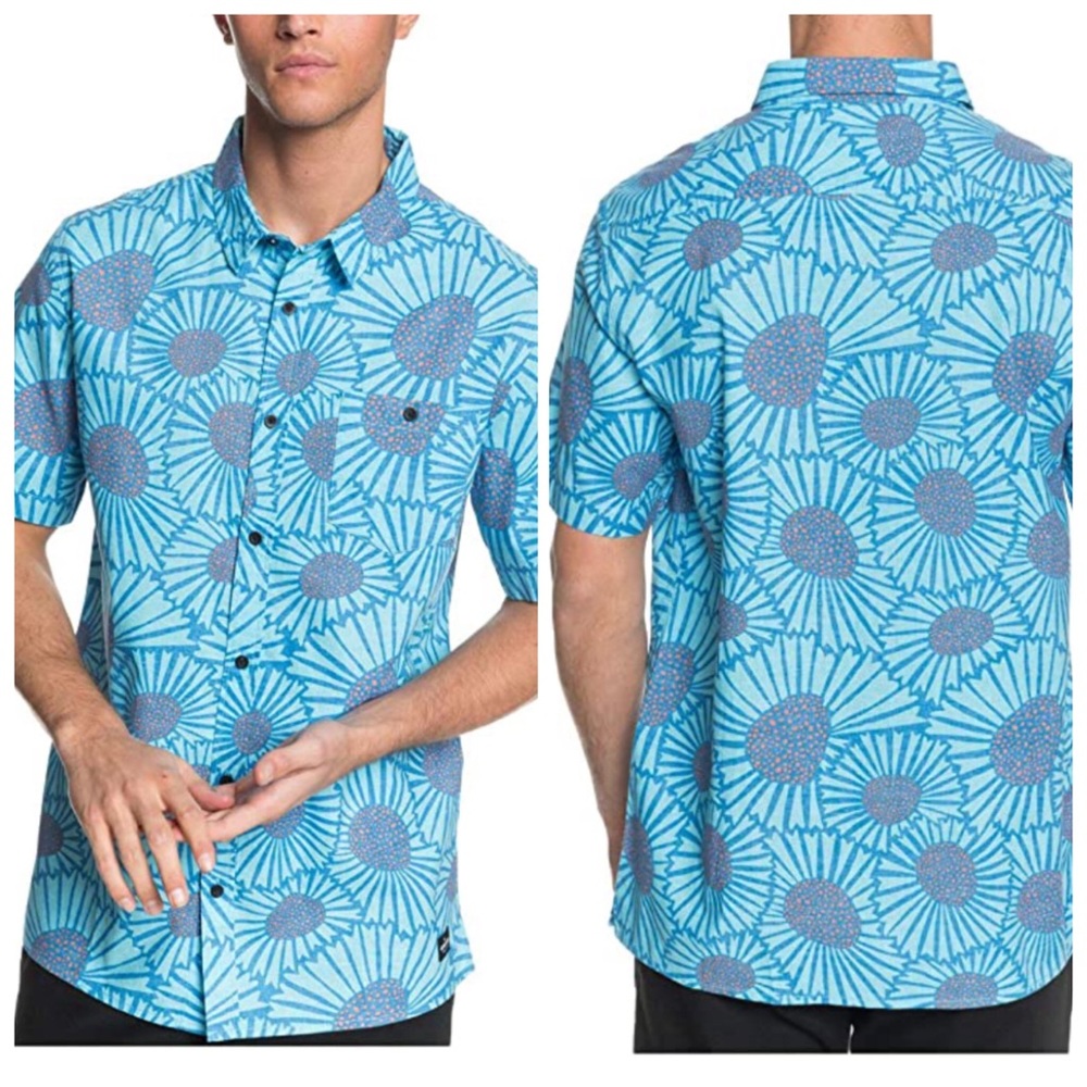 QUIKSILVER NWT Sunray Floral Button Shirt Men’s Medium